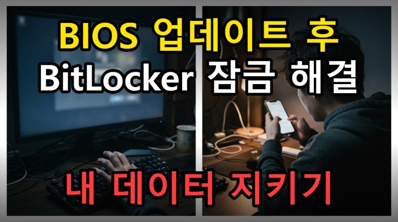 BIOS 업데이트 후 BitLocker 잠금, 48자리 복구키는 어디서 찾을 수 있을까?