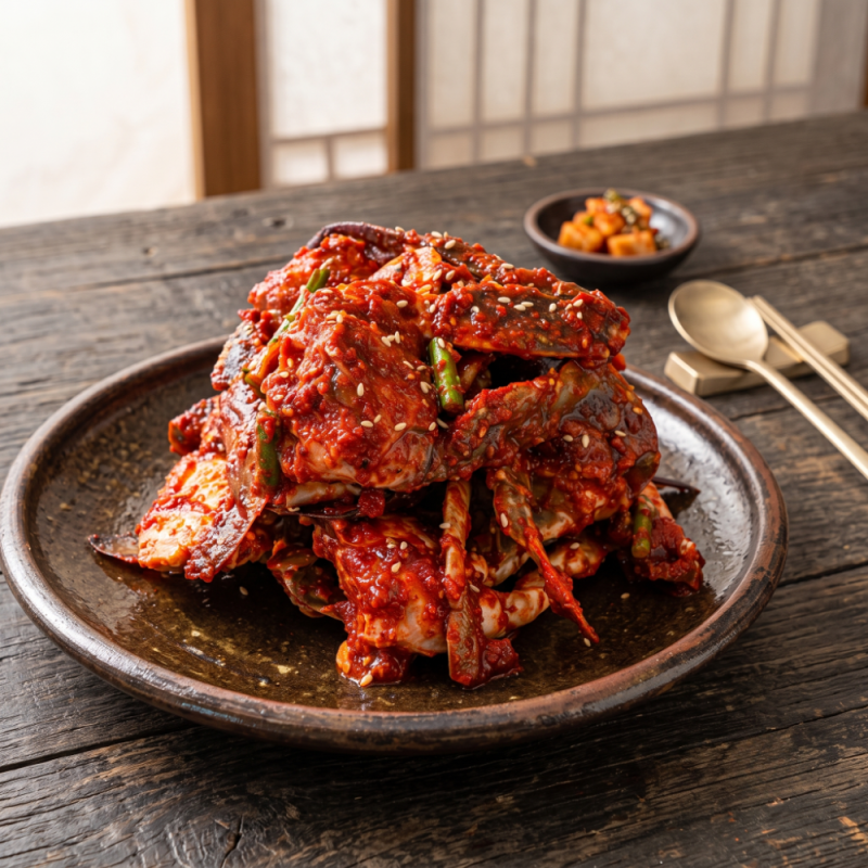 꽃게무침 레시피, 물기 없이 착 달라붙는 냉동꽃게 손질과 매운 양념 황금비율