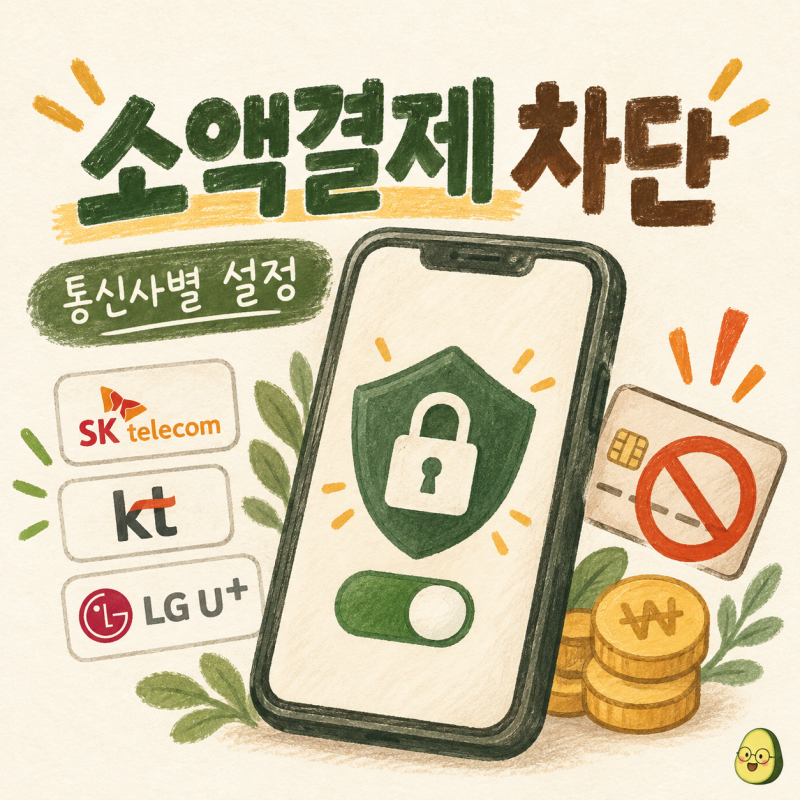 휴대폰 소액결제 차단 방법｜SKT·KT·LGU+ 한도 낮추기