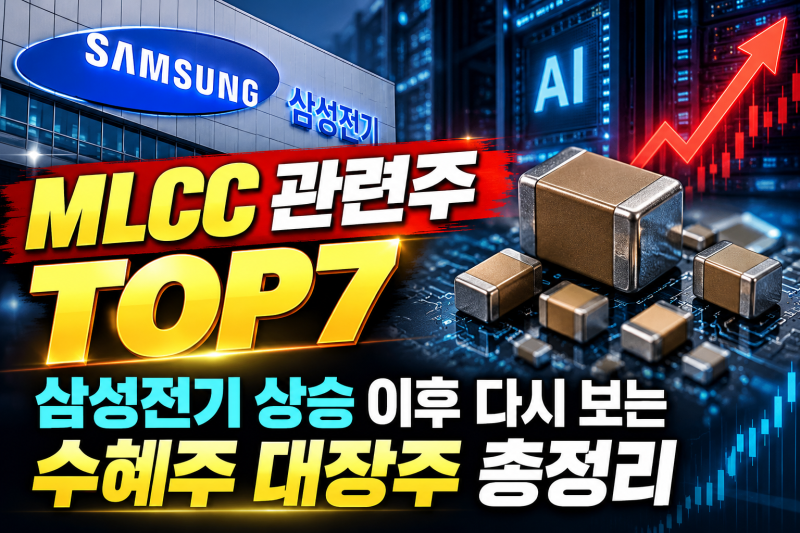 MLCC 관련주 TOP7, 삼성전기·삼화콘덴서·아모텍 다시 뜨는 이유
