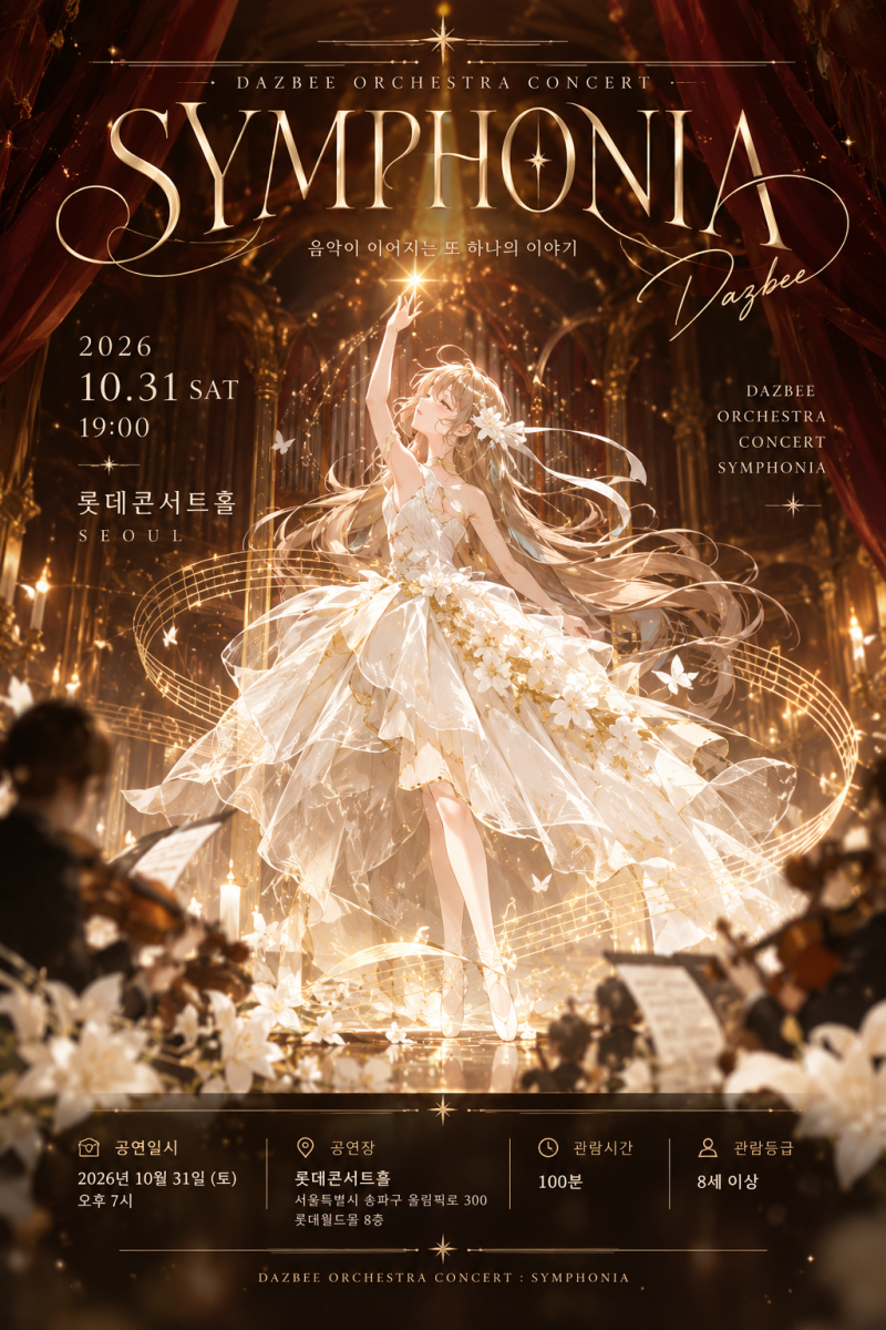 Dazbee Orchestra Concert SYMPHONIA at Lotte Concert Hall: Reservation Schedule, Seating, and Ticket Prices