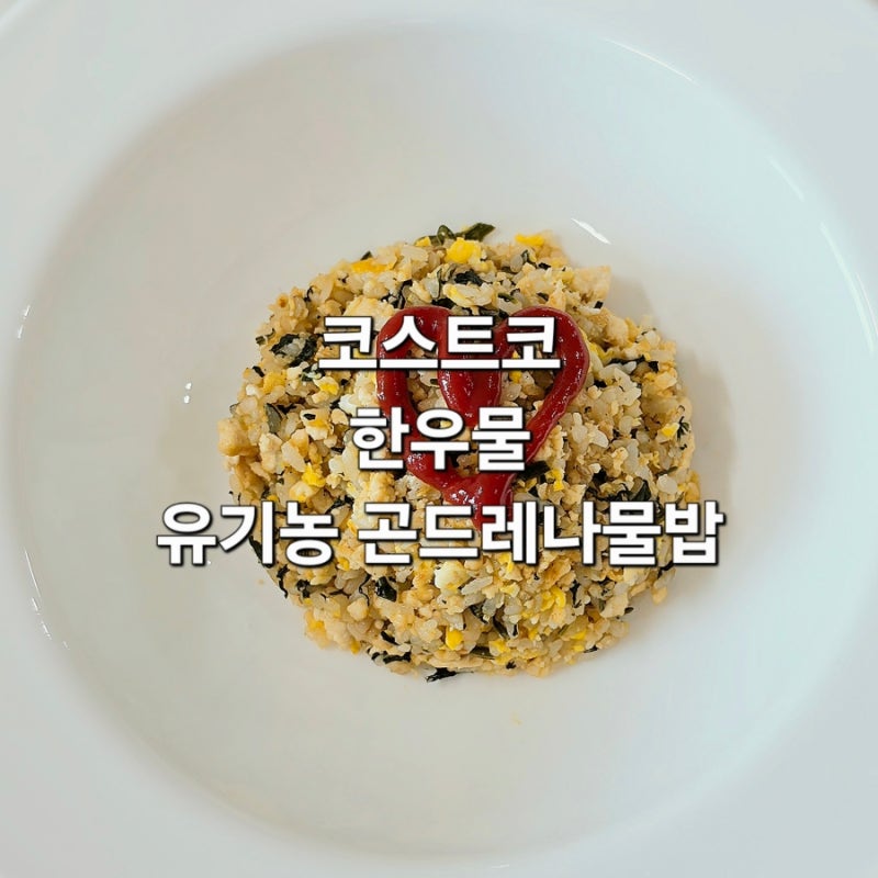 코스트코 추천템 한우물 유기농 곤드레나물밥 초등 아이도 잘 먹는 레시피