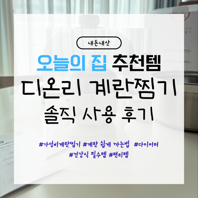 계란 껍질 까기 힘들어서 산 디온리 계란찜기｜올스텐 2단 내돈내산 후기