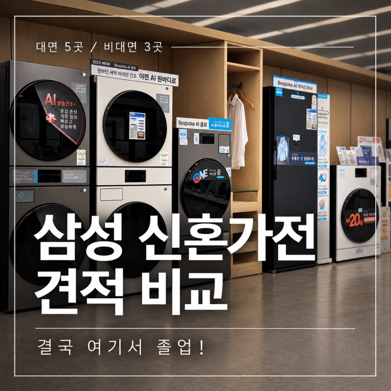 [W.06] 삼성 신혼가전 비대면 견적 후기｜8곳 비교후 다사죽곡에서 가전 졸업했어요