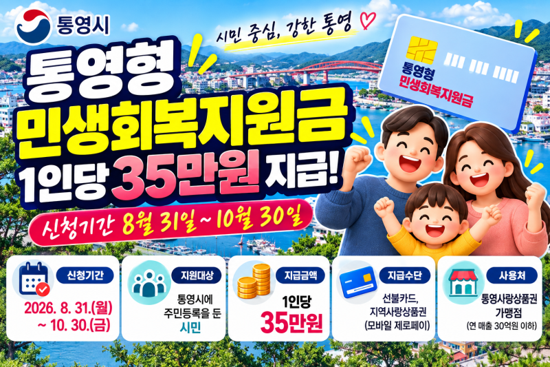 10월 30일까지!통영형 민생회복지원금 35만원, 아직 신청 안 하셨나요?온라인 신청부터 사용기....