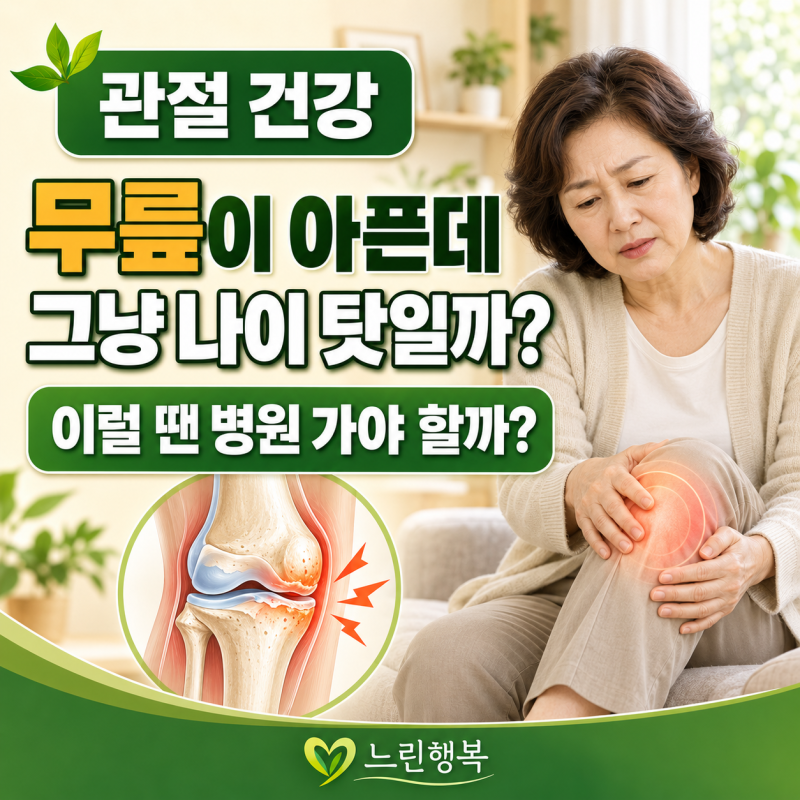 1탄. 무릎이 아픈데 그냥 나이 탓일까?｜퇴행성관절염 초기 증상과 병원 가야 할 때