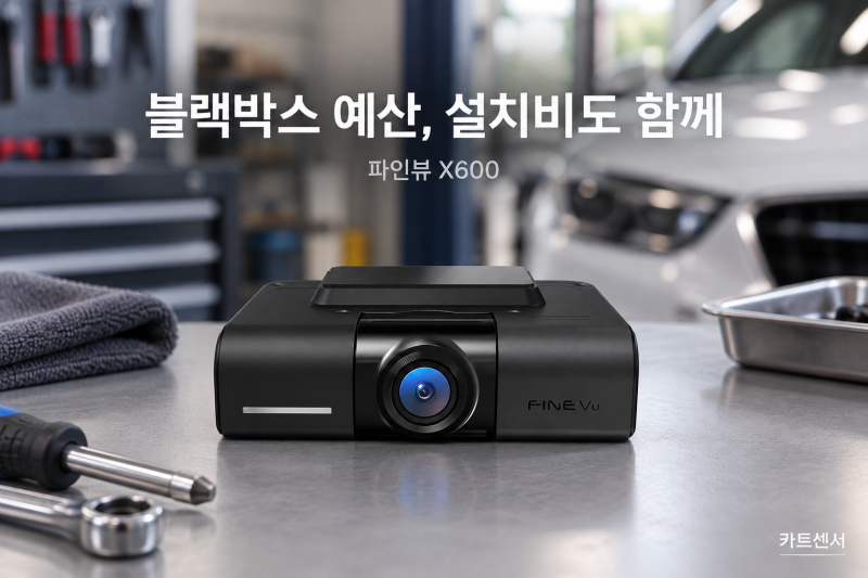 파인뷰 X600 블랙박스, 무료배송만 보고 주문하면 안 되는 이유