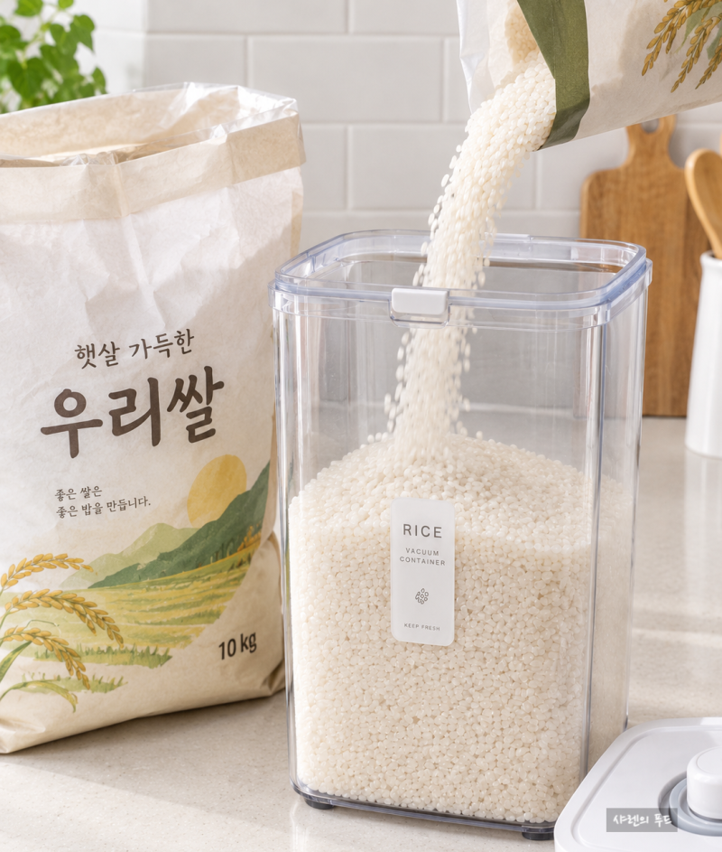 쌀보관법 쌀보관통은 어떤걸로? 냉장고 벌레 곰팡이 안 생기는 방법