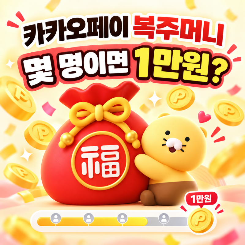카카오페이 복주머니 몇명 초대해야 1만원? 친구 초대·광고 채우기 조건 정리