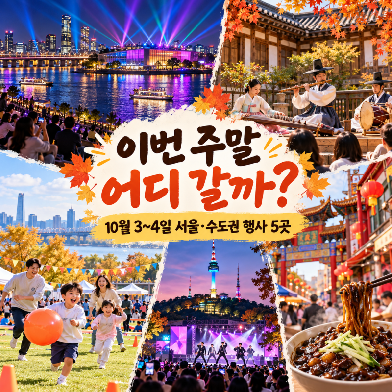 10월 첫째주 주말 어디 갈까? 서울·수도권 행사 5곳