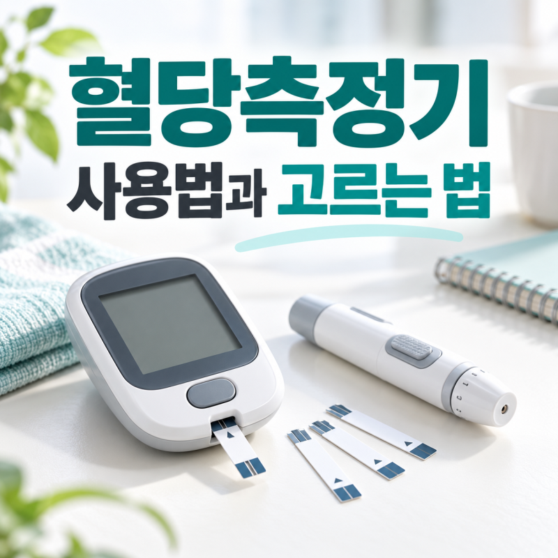 혈당측정기 사용법부터 고르는 법까지, 처음 살 때 확인할 5가지