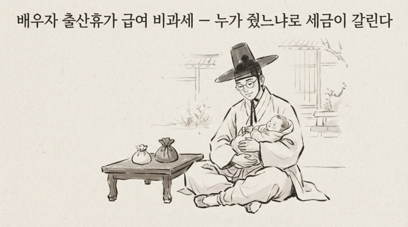 배우자 출산휴가 급여 비과세 — 누가 줬느냐로 세금이 갈린다