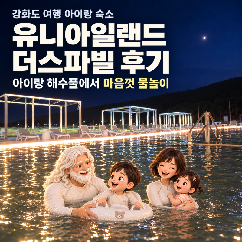 서울 근교 아이랑 온천 숙소 강화도 유니아일랜드 후기｜아이 둘과 다시 가고 싶은 이유