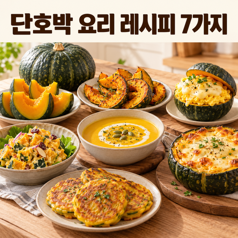 단호박 요리 레시피 7가지 모음