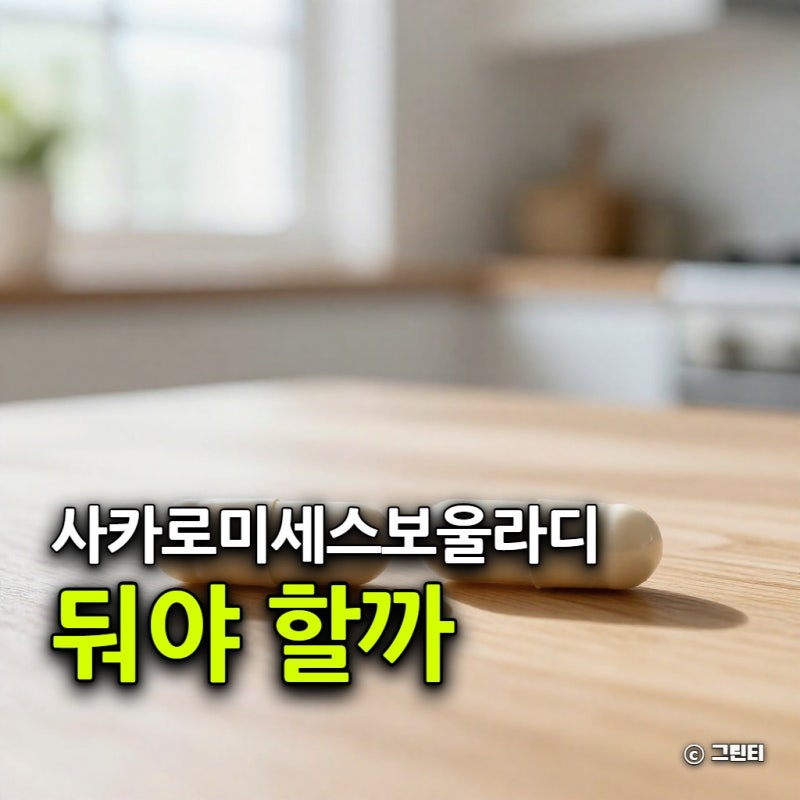 사카로미세스 보울라디 항생제와 같이 먹을 때 2시간 간격 둬야 할까