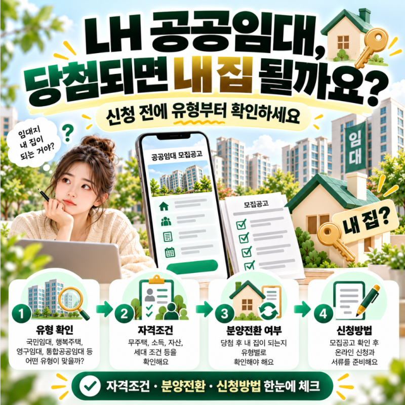LH 공공임대주택 당첨되면 내 집 되는 줄 알았는데… 신청방법·자격조건 총정리