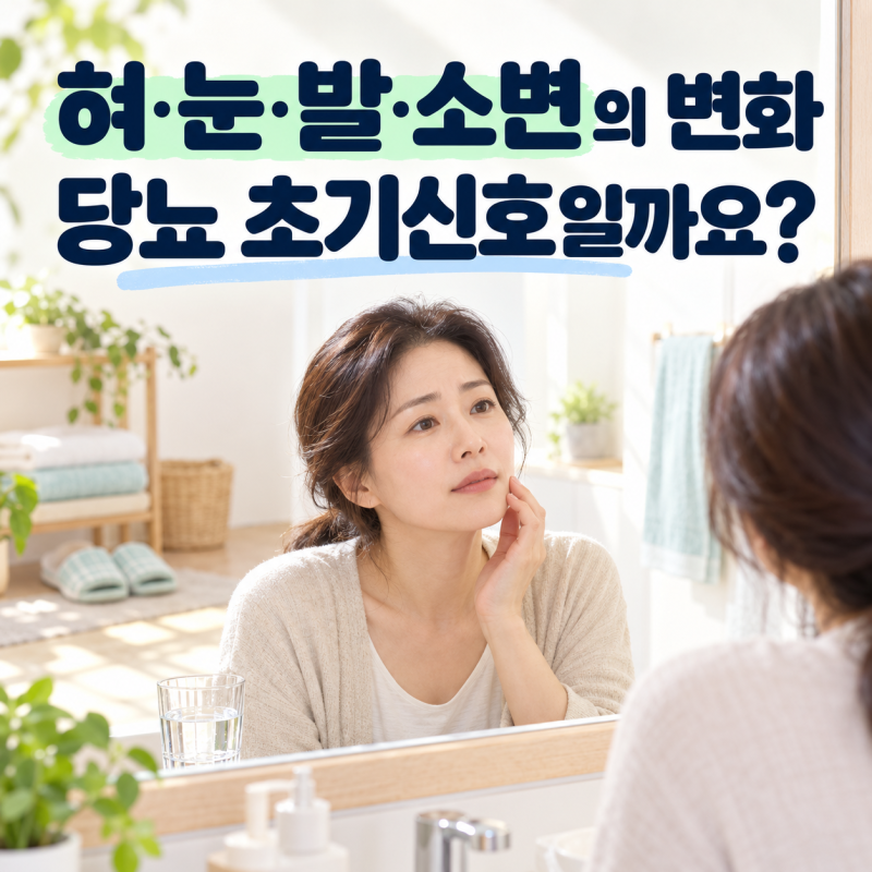 당뇨 초기증상, 혀·눈·발·소변 변화와 가려움증 확인법