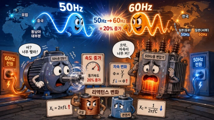 전기시설의 주파수 영향