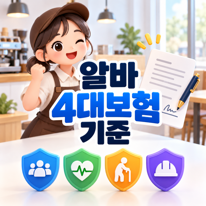 알바 4대보험 기준, 단기알바는 언제 필수인지 보험별로 다릅니다