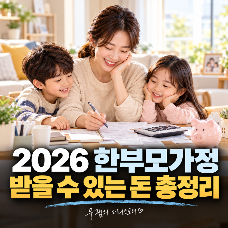"아이 둘이면 얼마?" 2026 한부모가정 지원금 계산해보니
