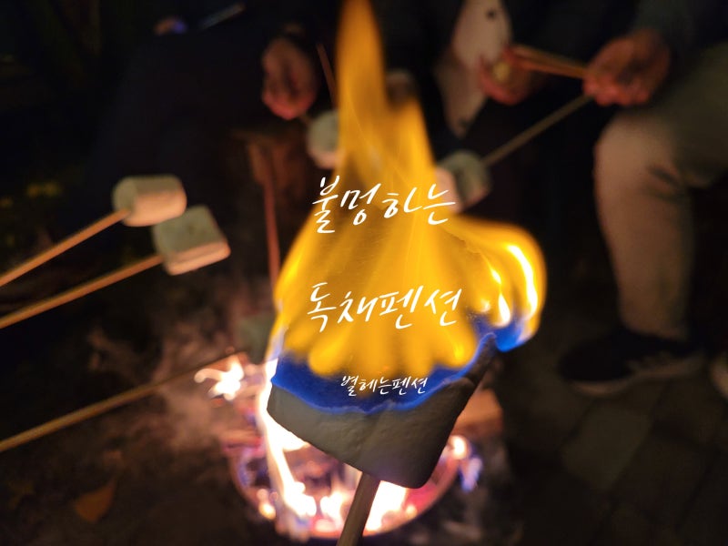 용인 에버랜드 한국민속촌 근처 불멍 족구장 단체펜션