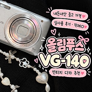 [카메라] 내돈내산 올림푸스 VG-140 중고 가격 & 실사용 후기 | 빈티지 디카 추천 (작례O)