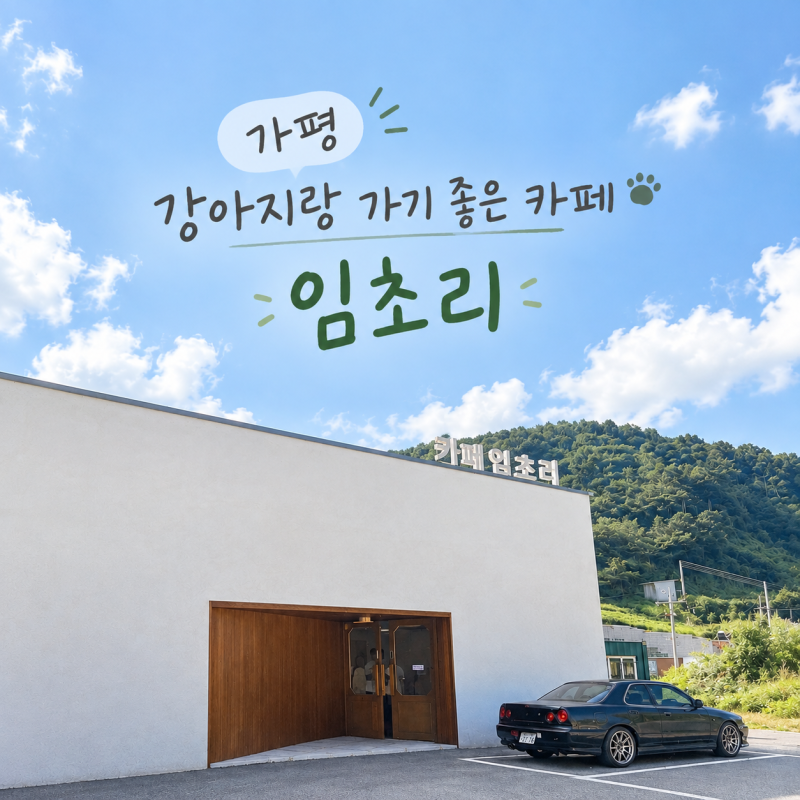 가평 애견동반 카페 임초리, 강아지와 여유롭게 쉬어가기 좋은 곳