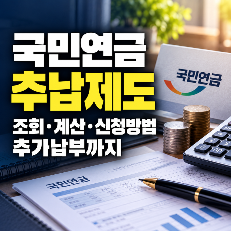 국민연금 추납제도 （＋ 추납 조회·계산·신청·방법부터 국민연금 추가납부·추가납입까지 ....
