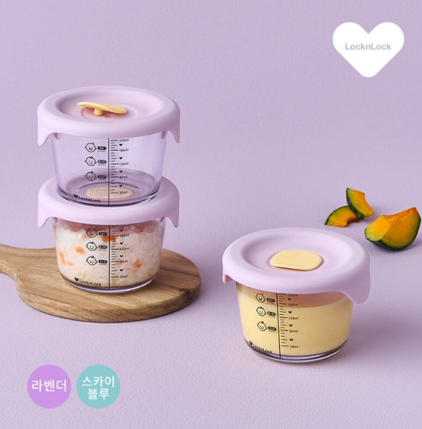 할인링크/ 국민템/ 락앤락 이유식 용기 추천｜리틀럽 디어 실리콘캡 3P 원형 사용 포인트