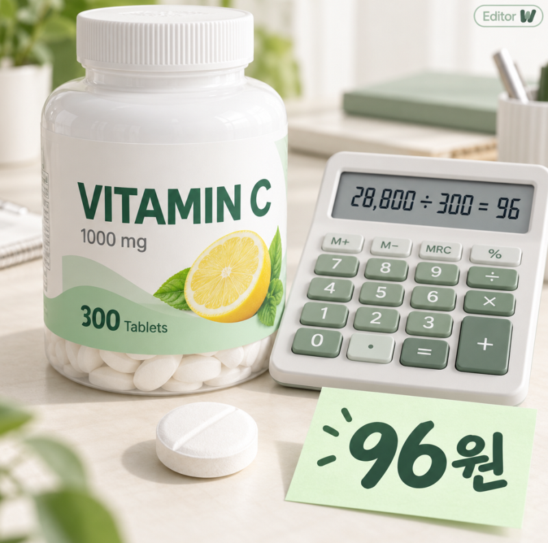 고려은단 비타민C 1000 300정 가격 1정당 얼마일까
