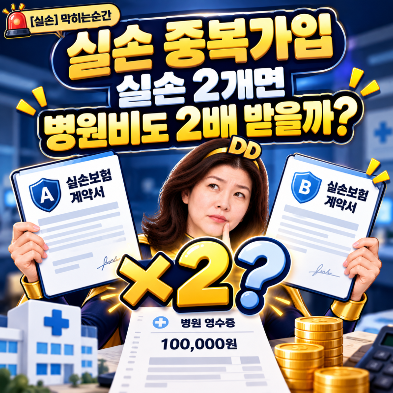 실손 중복가입｜실손 2개면 병원비도 2배 받을까?