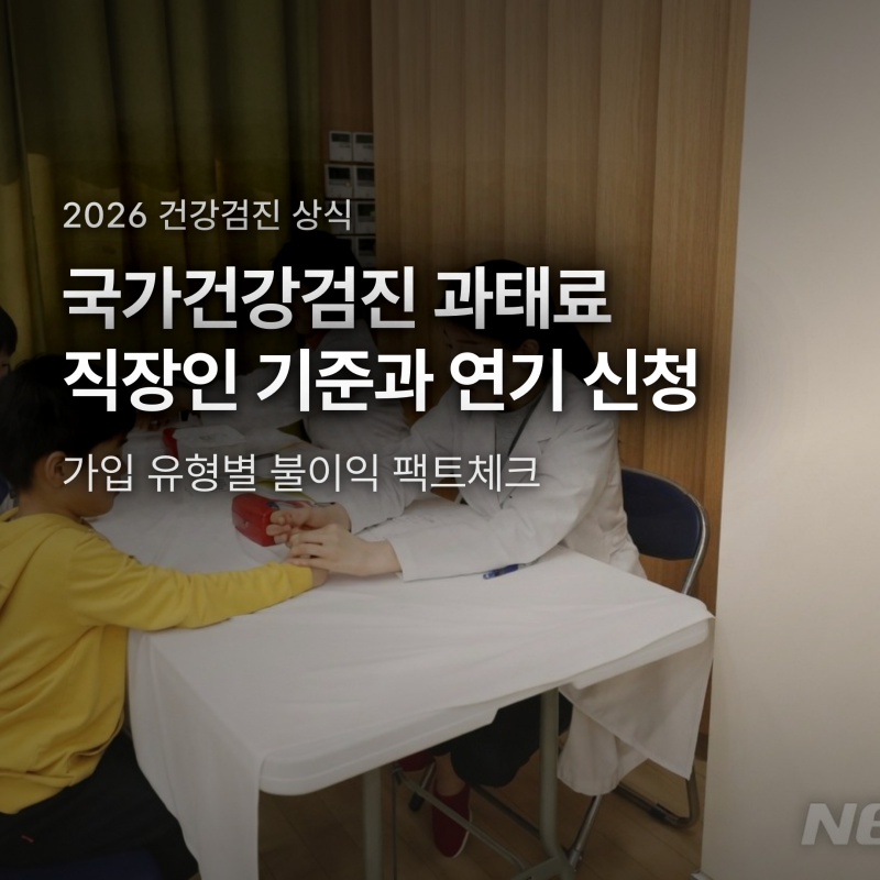 국가건강검진 과태료 개인 최대 15만원 기준, 지역가입자 오해와 연기 신청법
