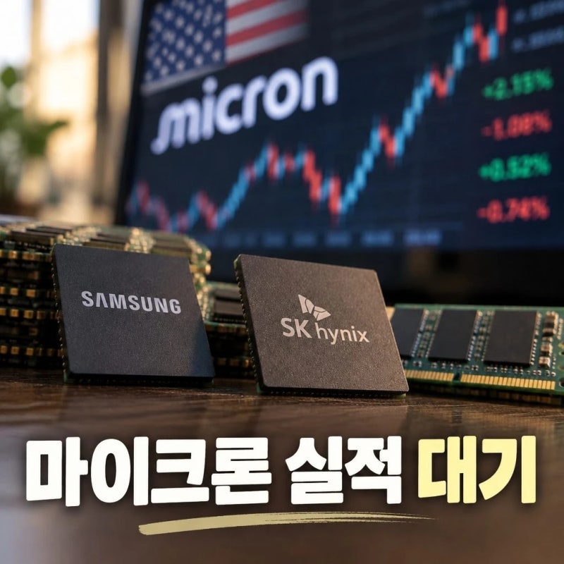 마이크론 실적 대기 삼성 SK하이닉스 촉각