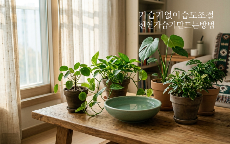 가습기 없이 습도조절 집에 있는 재료로 실내 습도 올리는 방법 전기세 걱정없는 천연 습도....
