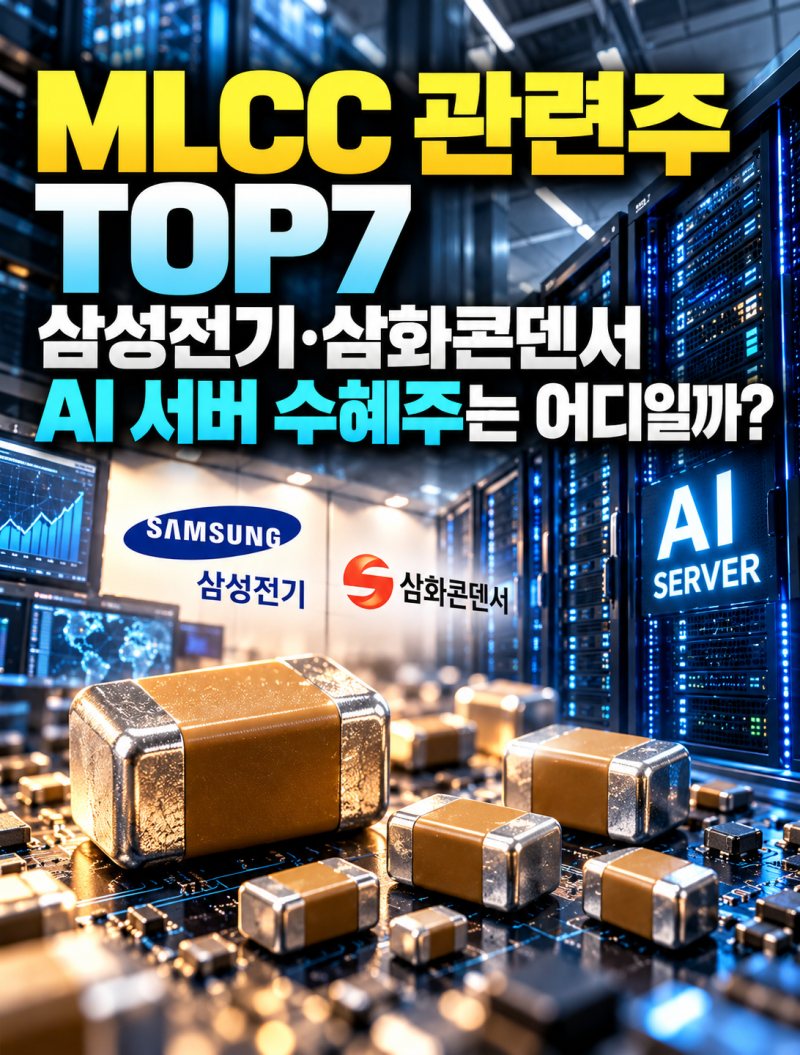 MLCC 관련주 TOP7, 삼성전기·삼화콘덴서 AI 서버 수혜주는 어디일까?
