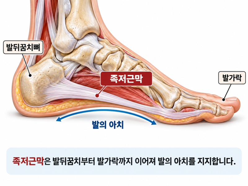 족저근막염 증상과 원인 총정리｜아침 발뒤꿈치 통증 치료·스트레칭 방법