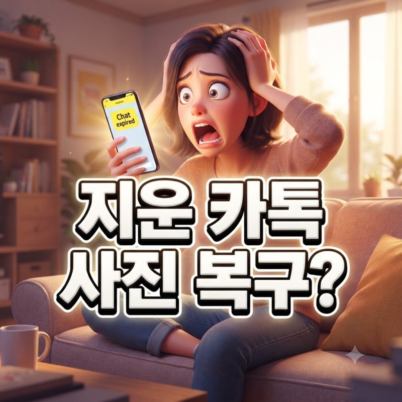 카톡 사진 삭제 복구 삭제한거 복구 방법