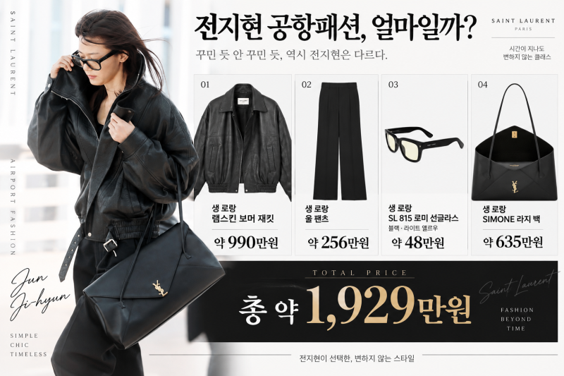 전지현, 쌩얼로 공항에 나타났는데｜알고 보니 재킷·가방만 1600만원대, 역대 공항패션까지