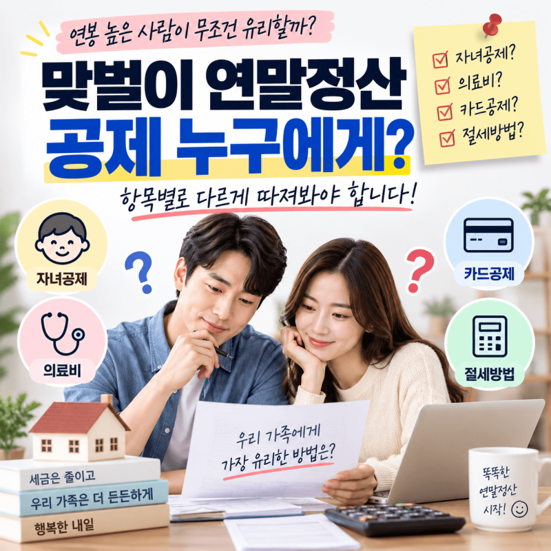 맞벌이 연말정산, 공제 누구에게?