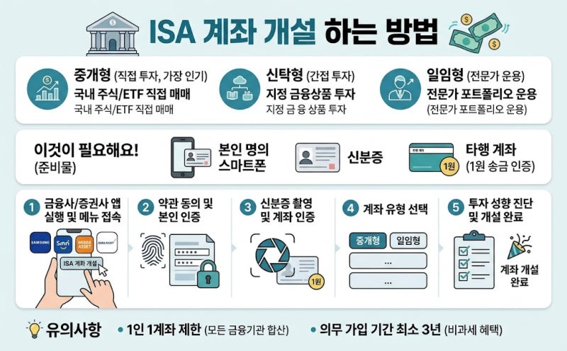 ISA 계좌 개설 하는 방법