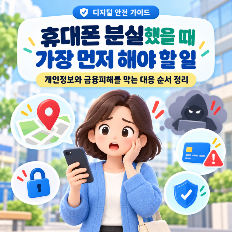 휴대폰 분실했을 때 가장 먼저 해야 할 일, 개인정보·금융피해 막는 순서
