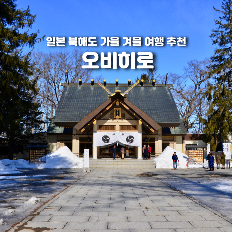 북해도 홋카이도 오비히로 11월 12월 날씨 여행 준비물
