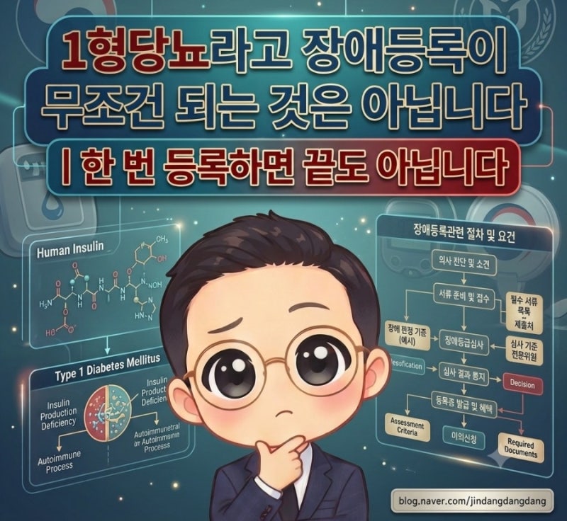 1형당뇨라고 장애등록이 무조건 되는 것은 아닙니다｜한 번 등록하면 끝도 아닙니다