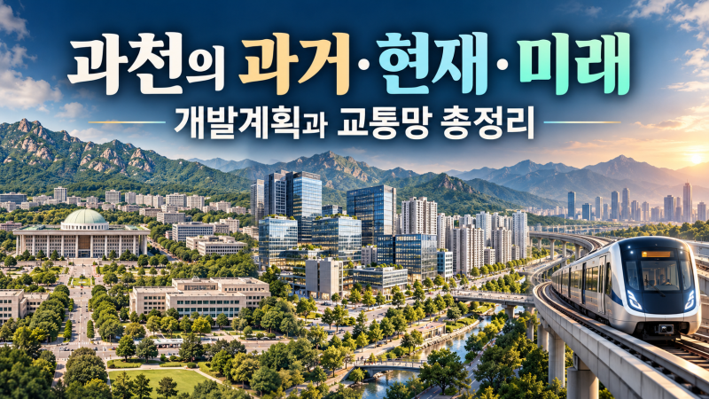 과천 개발계획과 교통망 총정리｜과거 행정도시에서 미래 자족도시까지