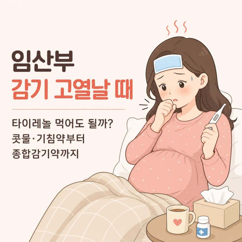 임산부 감기 고열날 때｜타이레놀 먹어도 될까? 콧물·기침약부터 종합감기약까지