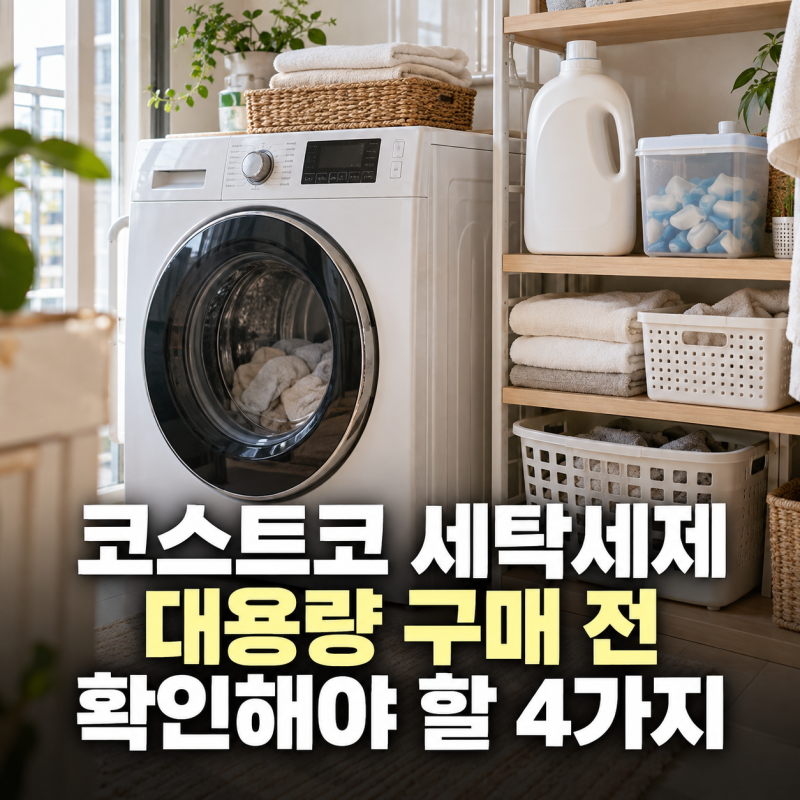 코스트코 세탁세제 대용량 구매 전 확인해야 할 4가지