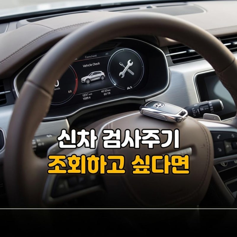 신차 자동차검사 주기 기간 조회와 예약방법 확인하기