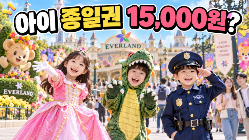 에버랜드 할로윈 코스튬 입으면 아이 1만5천원? 키즈 코스튬 우대 조건·복장기준 정리(~10/31)