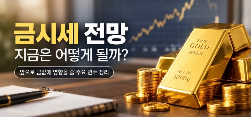 금시세 전망, 지금 금값은 어디로 움직일까? 앞으로 체크할 변수 정리
