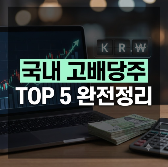 배당금 높은 국내 주식 순위 TOP 5와 고배당주 실전 투자 전략